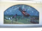Artists Victoria Sulski,  and Peter Bartczak, of Paradise were chosen as a team to depict The Walk of Western Stars theme on the west side of the Source building at 24254 San Fernando Road. 
      
      