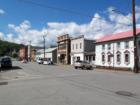 Looking up Church Street toward Main in Hawley PA.