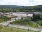 View of Honesdale's Rt. 6 Shopping Plaza, complete with Pizza Hut, McDonalds, a cinema, Dollar store, Weis supermarket, Fashion Bug, Kmart, Sneaker King, PayLess, & more.  Taken from Home Depot..