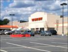 Honesdale's new Home Depot sits atop a hill with a nice view of the valley and mountains.