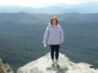 Standing out on the tip of the mountain...on a windy day...Grandfather Mountain