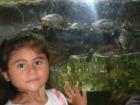 Carolina with the turtles at the Zoo