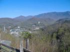Looking down from above Gatlinburg