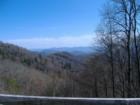 Looking down over the valley at dusk.