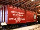 Boxcar at the railroad museum in North Freedom, Wisconsin