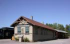 North Freedom, Wisconsin railroad depot building, Sauk County