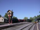 Historic rail yard in North Freedom, Wisconsin