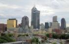 The city of Indianapolis from atop Lockerbie Glove Condos