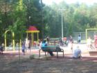 Photo of the new playground at Ritter Park outside of Lochmere. 