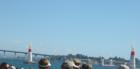 Air race with Coronado bridge in the background