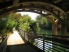 Hike and Bike Trail under the Barton Springs Road Bridge.
