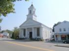 Church in center of town