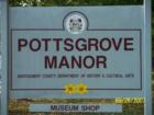 Sign marker for historic Pottsgrove Manor