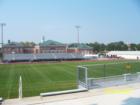 Newly updated Athletic Stadium and track at Pottstown Senior High School.  The Pottstown Junior High School is seen in rear of stadium photo.