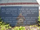 Placquard at War Memorial in Memorial Park on Manatawny St. in Pottstown