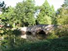 View of Opie's Mill Bridge, one of several scenic, one-way bridges in Montgomery, NJ