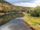 Taken from the Cochecton Bridge, near Damascus, PA.  The Delaware River is so peaceful and beautiful.