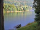 Upper Delaware River in Wayne County, near Damascus, along River Road.