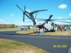 Military helicopter on display and available for walk-throughs and tours at the Pottstown Airport Community Day.