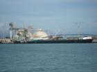 Barge tied up in Barbers Point Harbor