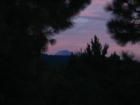 sunrise with top of Mt. Adams