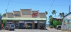 More Paia shops, with ocean in background.