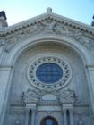 Sculptures on the front of the St Paul Cathedral.