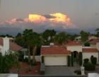 Evening sky from the rooftops in the Cottonwood community - looking East towards the San Tan mountains!