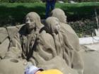 Amazing sand sculpture at the outdoor Art Splash festival in Carlsbad