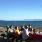 Happy Hour in Lake Tahoe
      This started out as a small group of friends and grew to 20+ by the end of summer. A great way to "net work" and meet new friends.  With this Tahoe beauty -- why sit in a dark bar?  