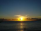 Sunset from Diamond Head end of Waikiki