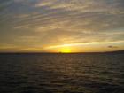 Sunset looking leeward