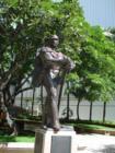 Statute of Robert Wilcox who served as Hawaii's first delegate to the US Congress from 1900 to 1902