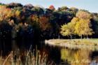 Lake Rebecca during the fall season in Hastings, Minnesota