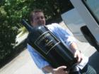 One very large bottle of wine going to Oak Steakhouse