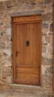 Restored front door on old stone house in Waterford, VA