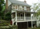 Old log house in historic Waterford, VA