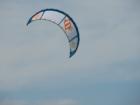 Wow....just the kite of the kite surfer...against the sky