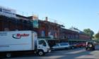 The Eastern Market being restored after a fire in April of 2007