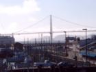 Fisherman's Wharf with Golden Gate Bridge in background