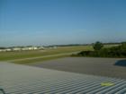 Gulf Shores Airport on a cool fall morning from the roof of an airplane hanger.