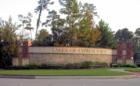 Subdivision marker for Lakes of Cypress Forest in Spring TX