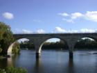 The Tenth Street Bridge, just upstream from the I-35 Bridge to downtown Minneapolis.