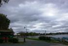 Picturesque Deephaven Beach on a blustery autumn day