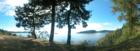 Photo of Chuckanut Bay taken by Ryan Martin with a Panoramic Lens.