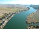 Photo of LaConner Channel and beyond taken by Ryan Martin from Helicopter.