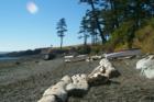 This  beach only has two private houses on it.  It was beautiful and isolated.