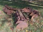 Remains of old farm machinery near cemetary grounds, Stonebridge Assisted Living