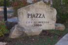 Stone Monument in front of Renton Civic Center