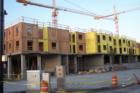 Building that is under construction at The Landing in Renton